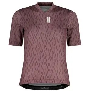 Maloja - HochgallM. Long zip - Maillot vélo femme Stormy Lilac Rain - M pas cher