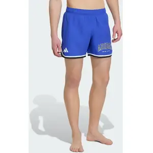 SHORT DE BAIN LOGO ADIDAS L 5" QF258 pas cher