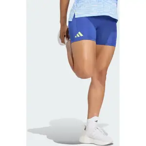 adidas BMW Berlin 5in Collant de course Femmes - bleu, jaune, Taille M pas cher