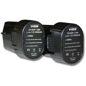 VHBW 2x Batterie remplacement pour Makita BL7010, 194356-2, 194355-4 pour o... pas cher