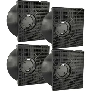 Comparateur de prix : 4x Filtres à charbon actif compatible avec Elica 1745564/2, 1745563/3,...