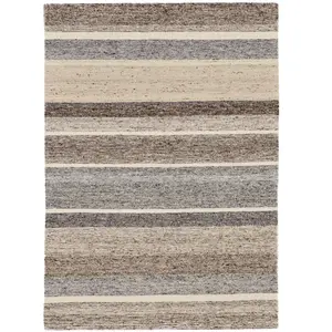 THEKO Tapis naturel tissé à la main Beige 60x90 cm pas cher