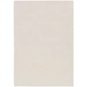 THEKO Tapis en laine tufté main de style berbère blanc 140x200 cm pas cher