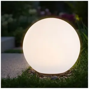 Comparateur de prix : Lampe Solaire led Boule avec Piquet de Terre - 30 cm - Éclairage Décor...