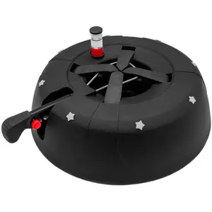 Spetebo Support de sapin de Noël noir - 32 cm - avec système de levier de pied... pas cher