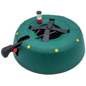 Comparateur de prix : Spetebo Support de sapin de Noël vert - 34 cm - avec système de levier...