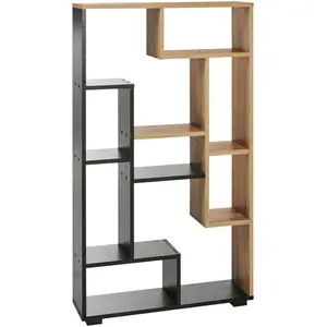Comparateur de prix : Beliani Etagère Alma Bois Clair/Noir