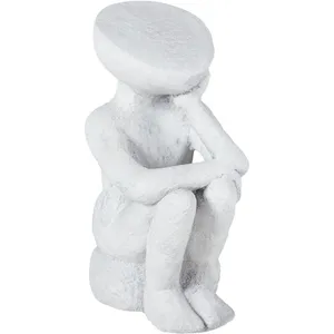 BELIANI Statue de jardin fria gris