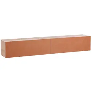 Beliani Meuble tv mural gladstone rouge pas cher