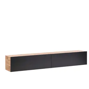 Beliani Meuble Tv Mural Gladstone Marron/Noir pas cher