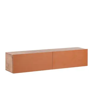 Beliani Meuble Tv Mural Gladstone Rouge pas cher