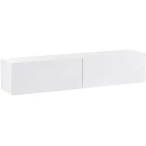 Beliani Meuble tv mural gladstone blanc pas cher