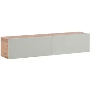 Beliani Meuble TV mural GLADSTONE Vert clair pas cher