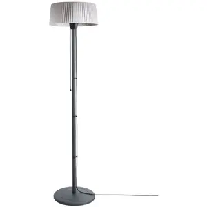 Comparateur de prix : Beliani VARAZZE Chauffage de terrasse halogène gris