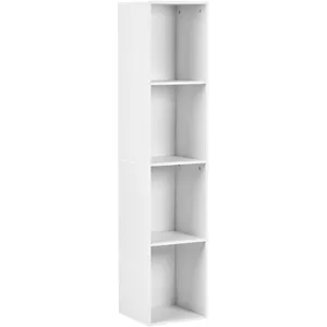 Beliani Bibliothèque 4 Étagères Winnipeg 143 Cm Blanc pas cher