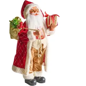 Beliani Décoration de Noël en Matière Synthétique et Tissu Forme Père ...Vendu paramazon