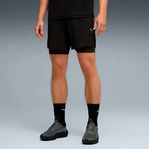 Puma Dreamrun DryCell 2in1 5in Short de running Hommes-noir, Taille L pas cher