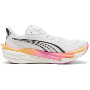 Baskets Puma Deviate NITRO 4 blanc rose orange femme - 41 pas cher