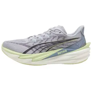 Chaussures Puma Deviate NITRO 4 Gris Jaune SS26 Femme, Taille 42 - EUR pas cher
