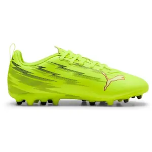 Bottes de football puma ultra 6 play mg jr jaune enfant 37.5 108985 01 pas cher