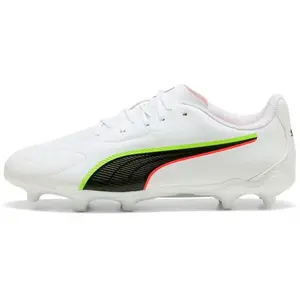 Bottes de football puma king 20 play fg/ag blanc enfant 37 108735 01 pas cher