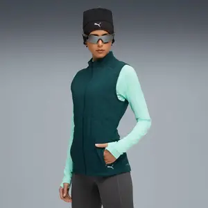 Comparateur de prix : Gilet Puma Run Cloudspun Warmlbl vert foncé femme - M