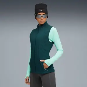 Comparateur de prix : Puma Cloudspun Warmlbl Gilets de course Femmes-vert, Taille XS