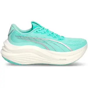 Chaussures Puma MagMax NITRO bleu turquoise blanc femme - 36 pas cher