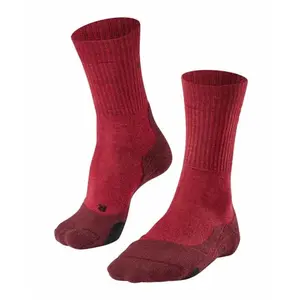 Falke - Women's TK2 Wool - Chaussettes de randonnée taille 39/40, rouge pas cher