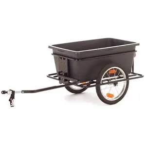 Comparateur de prix : Remorque Vélo ROLAND Big Boy 16 - Timon Bas - 90L - Noir