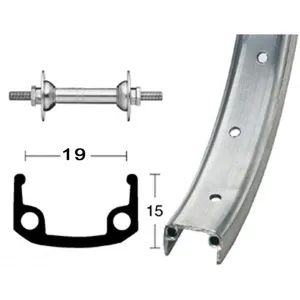 HH Roue de vélo avant jante alu moyeu acier 20 trous vis Roland 8,5mm TUVendu parcdiscount
