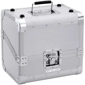 Comparateur de prix : reloop 80 Case 50/50 Slanted Silver - Valise Rangement 80 Vinyles Avec Séparation