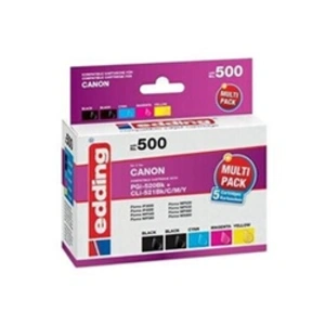 Comparateur de prix : Edding Pack cartouches d'encre compatibles Canon PGI-520+CLI521 (Impor...