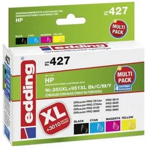 Comparateur de prix : Edding EDD-427 Cartouche de toner 4 pièce(s) Noir, Cyan, Magenta, Jaun...