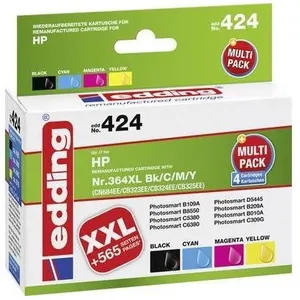 Comparateur de prix : Inconnu Edding encre remplace hp 364, 364xl compatible pack bundle n edd-424