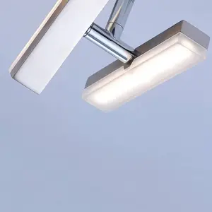 JUST LIGHT. Plafonnier LED fonctionnel Rico, à huit lampes pas cher