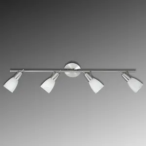 Paul Neuhaus JUST LIGHT. Plafonnier LED Julia abat-jour en verre marbré pas cher