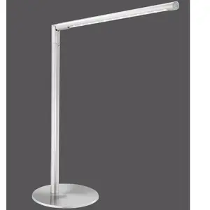 JUST LIGHT. Lampe de table LED Dawda, intensité variable, acier pas cher