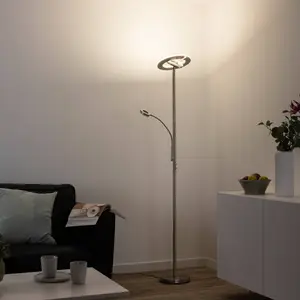 Comparateur de prix : LOLA Smart Lampadaire à éclairage indirect LED Rocco avec bras de lecture