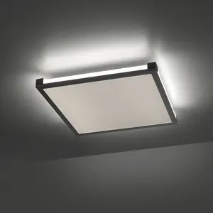 JUST LIGHT. Plafonnier LED Mario 45x45cm, dimmable, RGBW pas cher