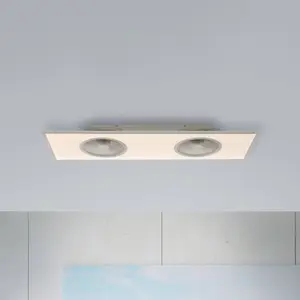 Comparateur de prix : JUST LIGHT. Ventilateur de plafond LED Flat-Air, CCT, blanc, 120x40cm