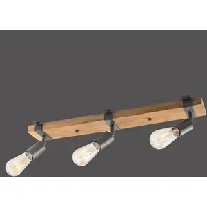 Leuchten Direkt JUST LIGHT. Plafonnier Slat, inclinable, à 3 lampes