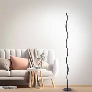 Comparateur de prix : JUST LIGHT. Lampadaire LED Wave 3 000 K 120 cm noir