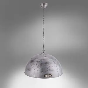 JUST LIGHT. Suspension industrielle Gabriel efficace Ø 60 cm