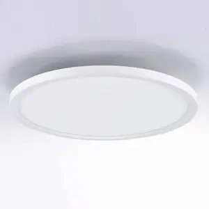 Comparateur de prix : Leuchten Direkt JUST LIGHT. Plafonnier LED Flat CCT, Ø 40 cm, blanc