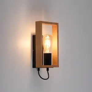 JUST LIGHT. Applique Frame en bois pas cher