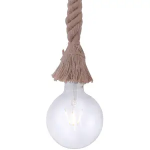 Comparateur de prix : Leuchten Direkt JUST LIGHT. Suspension Rope avec corde, à 1 lampe