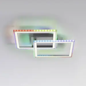 JUST LIGHT. Plafonnier LED Felix60, 44,5x44,5 cm pas cher