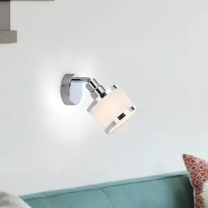 JUST LIGHT. Spot mural Accor, pivotant et inclinable pas cher