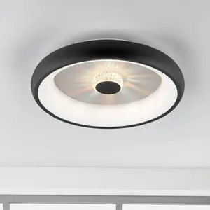 Comparateur de prix : JUST LIGHT. Plafonnier LED Vertigo, CCT, Ø 46,5 cm, noir